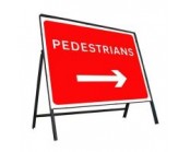 600mm x 450mm Pedestrians Right Sign 